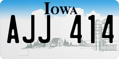 IA license plate AJJ414
