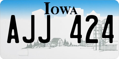 IA license plate AJJ424