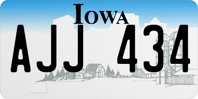 IA license plate AJJ434