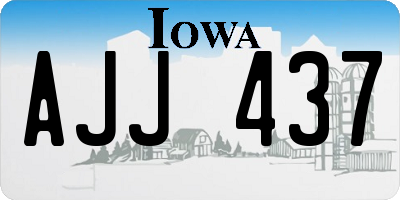IA license plate AJJ437