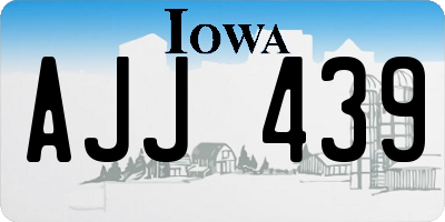 IA license plate AJJ439