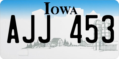 IA license plate AJJ453