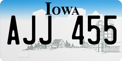 IA license plate AJJ455