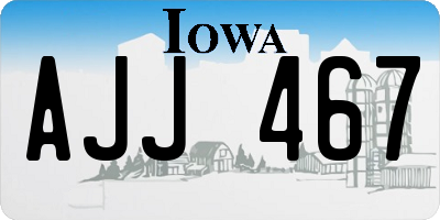 IA license plate AJJ467