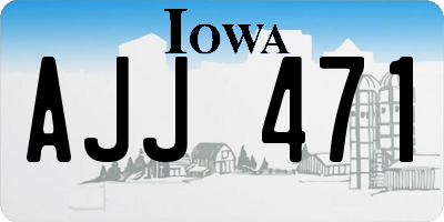 IA license plate AJJ471