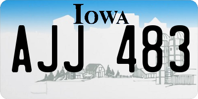 IA license plate AJJ483