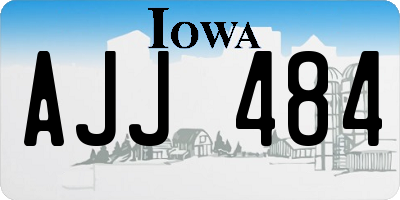 IA license plate AJJ484