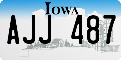 IA license plate AJJ487