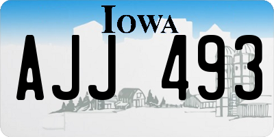 IA license plate AJJ493