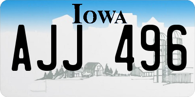 IA license plate AJJ496