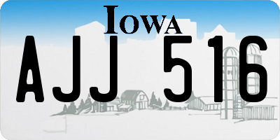 IA license plate AJJ516