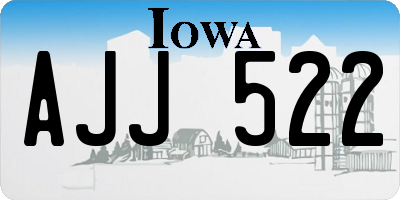 IA license plate AJJ522