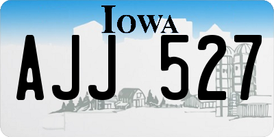 IA license plate AJJ527