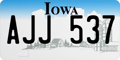 IA license plate AJJ537