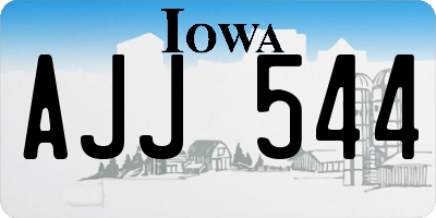 IA license plate AJJ544