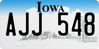 IA license plate AJJ548