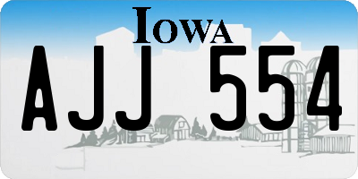 IA license plate AJJ554