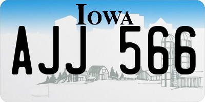 IA license plate AJJ566