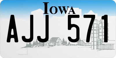 IA license plate AJJ571