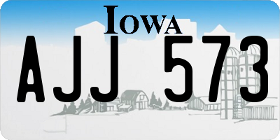 IA license plate AJJ573