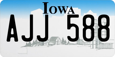 IA license plate AJJ588