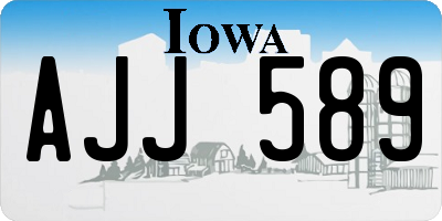 IA license plate AJJ589