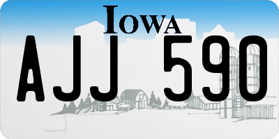 IA license plate AJJ590