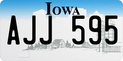 IA license plate AJJ595