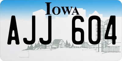 IA license plate AJJ604