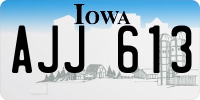 IA license plate AJJ613