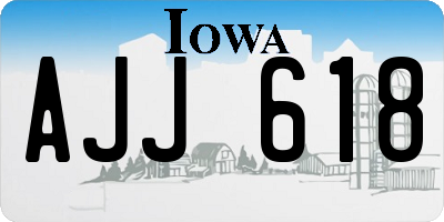 IA license plate AJJ618