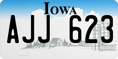 IA license plate AJJ623