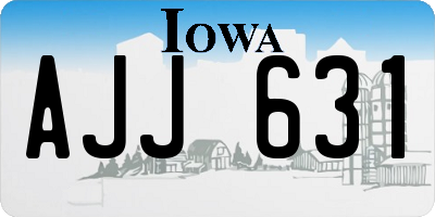 IA license plate AJJ631
