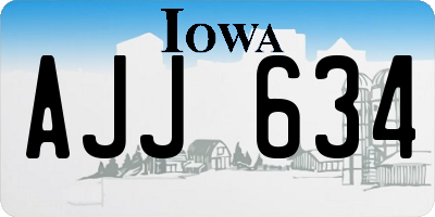 IA license plate AJJ634