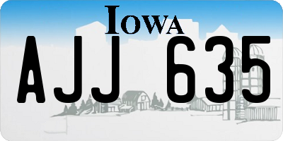 IA license plate AJJ635