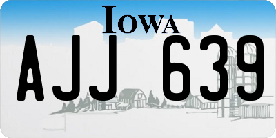IA license plate AJJ639