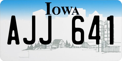 IA license plate AJJ641
