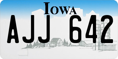 IA license plate AJJ642
