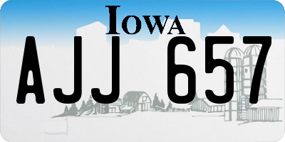 IA license plate AJJ657