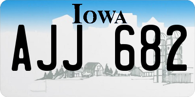IA license plate AJJ682