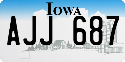IA license plate AJJ687