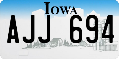 IA license plate AJJ694