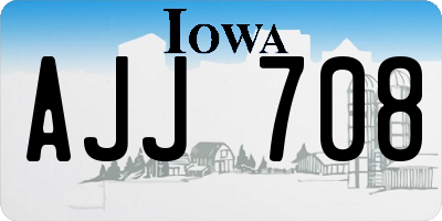IA license plate AJJ708