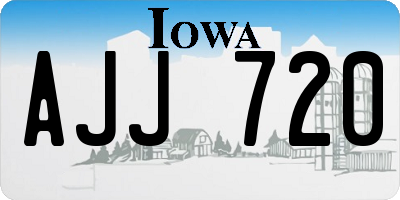 IA license plate AJJ720