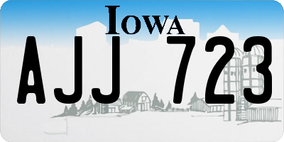 IA license plate AJJ723