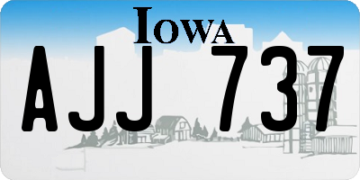 IA license plate AJJ737