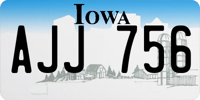 IA license plate AJJ756