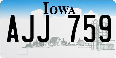 IA license plate AJJ759