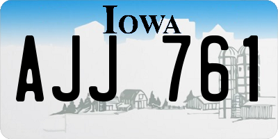 IA license plate AJJ761