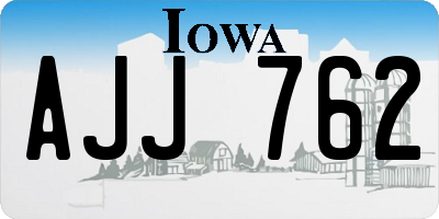 IA license plate AJJ762
